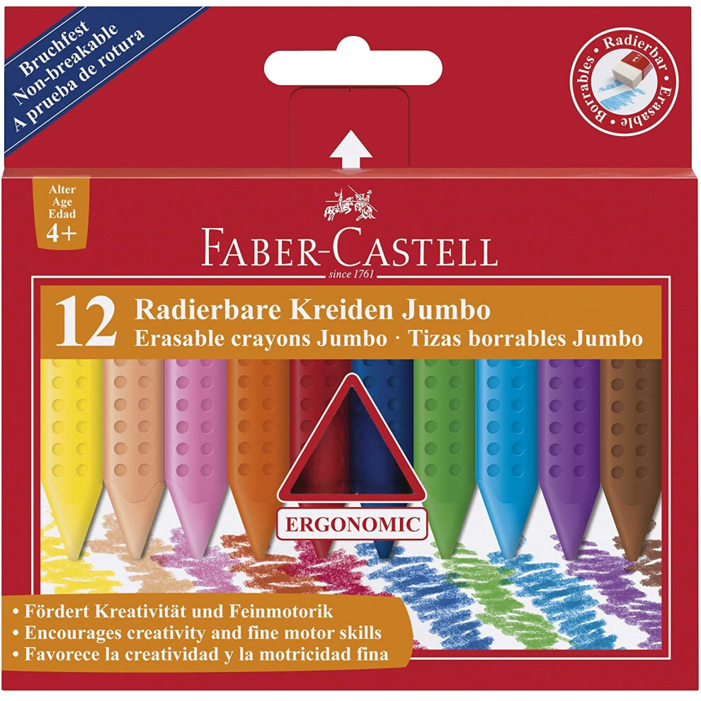 Faber-Castell Jumbo Grip Crayons (Pack of 12)