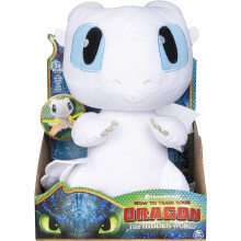 DreamWorks Dragons Squeeze & Growl Lightfury 10-inch Plush with sounds