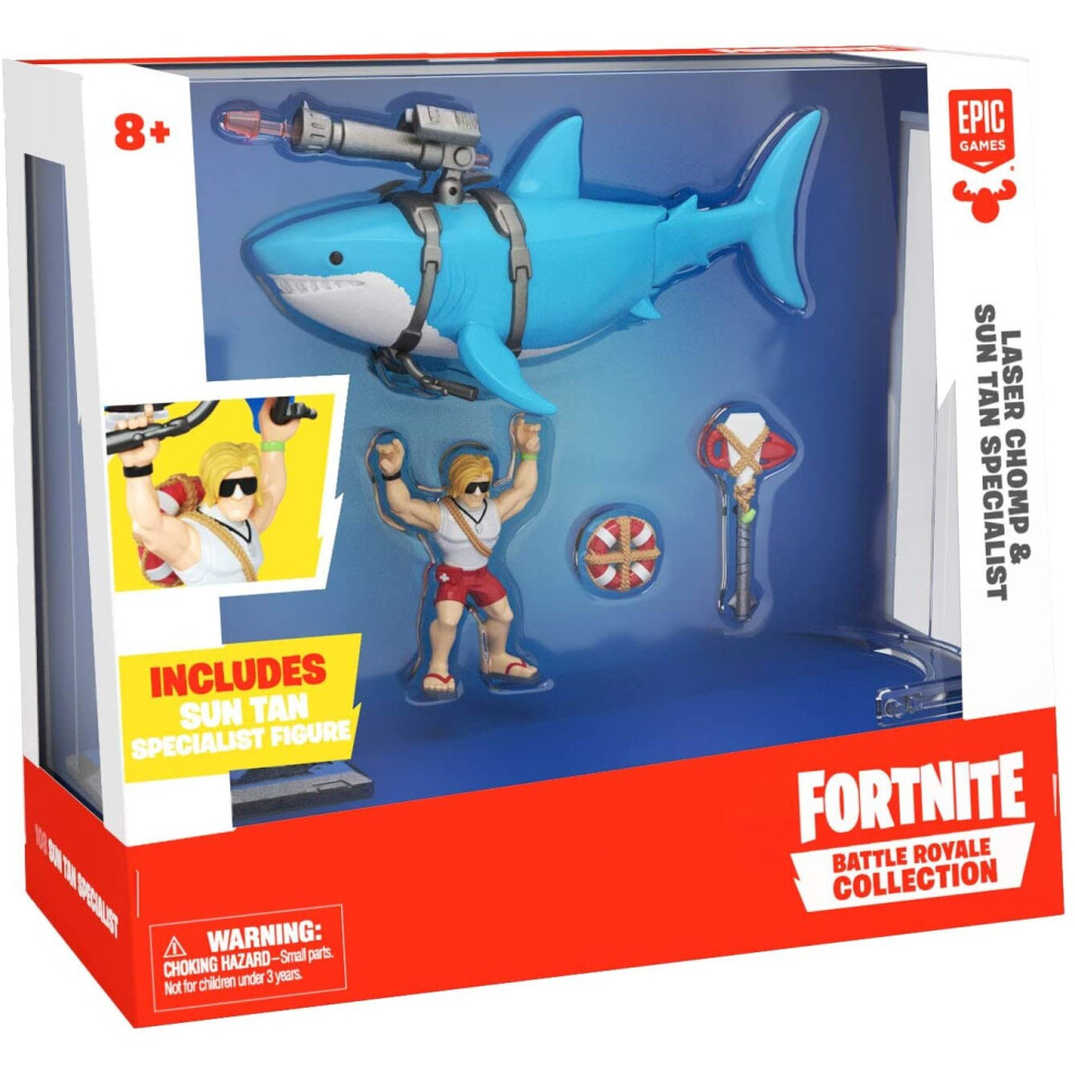 Fortnite 63668 Laser Chomp Glider & Sun Tan SpecialistÂ  Action Figure