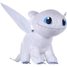 How to Train Your Dragons 3 Light Fury Soft Toy Dark Features 32cm