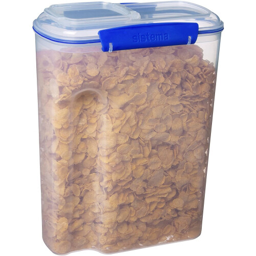 Sistema Sistema Cereal Storage Container with Clip, Blue, 4.2 Litre 1