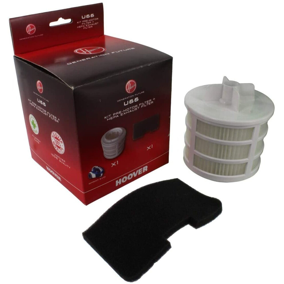 Hoover 35601328 U66 Sprint Filter Kit, Plastic, Mixed