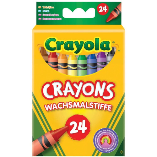 Crayola CRAYOLA 02.0024.19 Crayons, Pack of 24 Bright Strong Colours, Multi