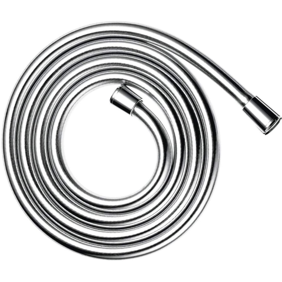 hansgrohe Isiflex shower hose 2.00 m, anti-kink and tangle free, chrome effect