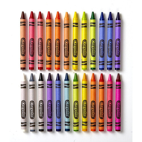 Crayola CRAYOLA 02.0024.19 Crayons, Pack of 24 Bright Strong Colours, Multi 1
