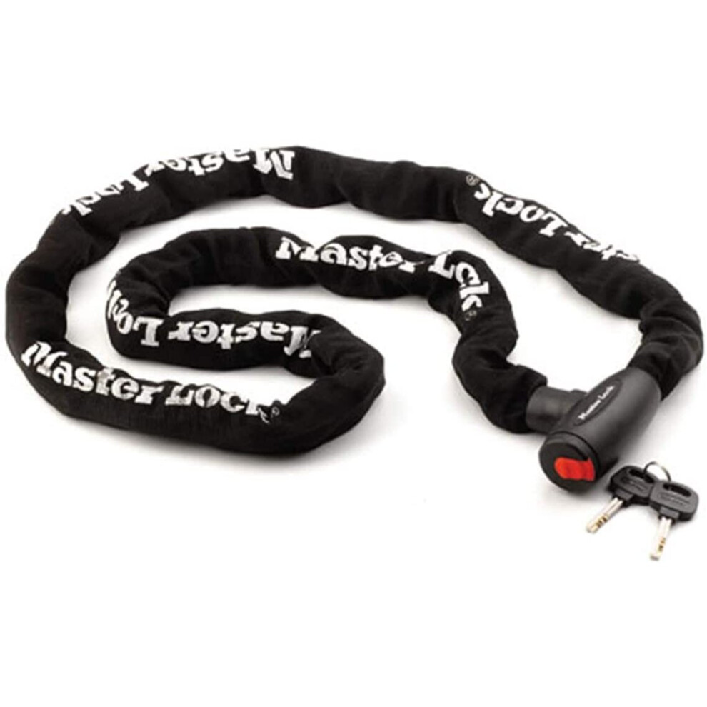 MASTER LOCK Motorcycle Chain Lock [Key] [Different Sizes] - Ideal for Motorcycle