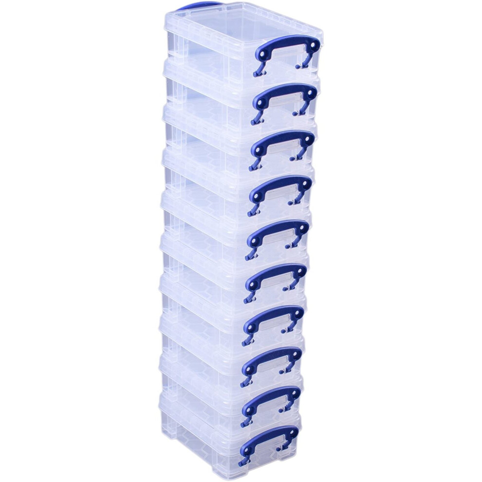 Really Useful Storage Box 0.2 Litre Clear (Pack of 10)