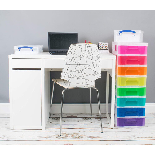 Really Useful Really Useful Drawer Tower 8x7 Litre Clear/Rainbow 2