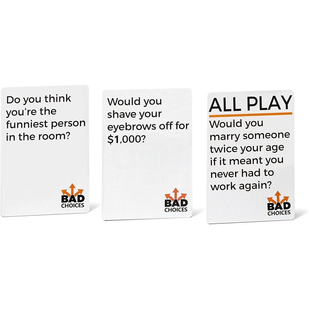 BAD CHOICES - The Have You Ever? Party Game + The NSFW Savage Edition on  OnBuy