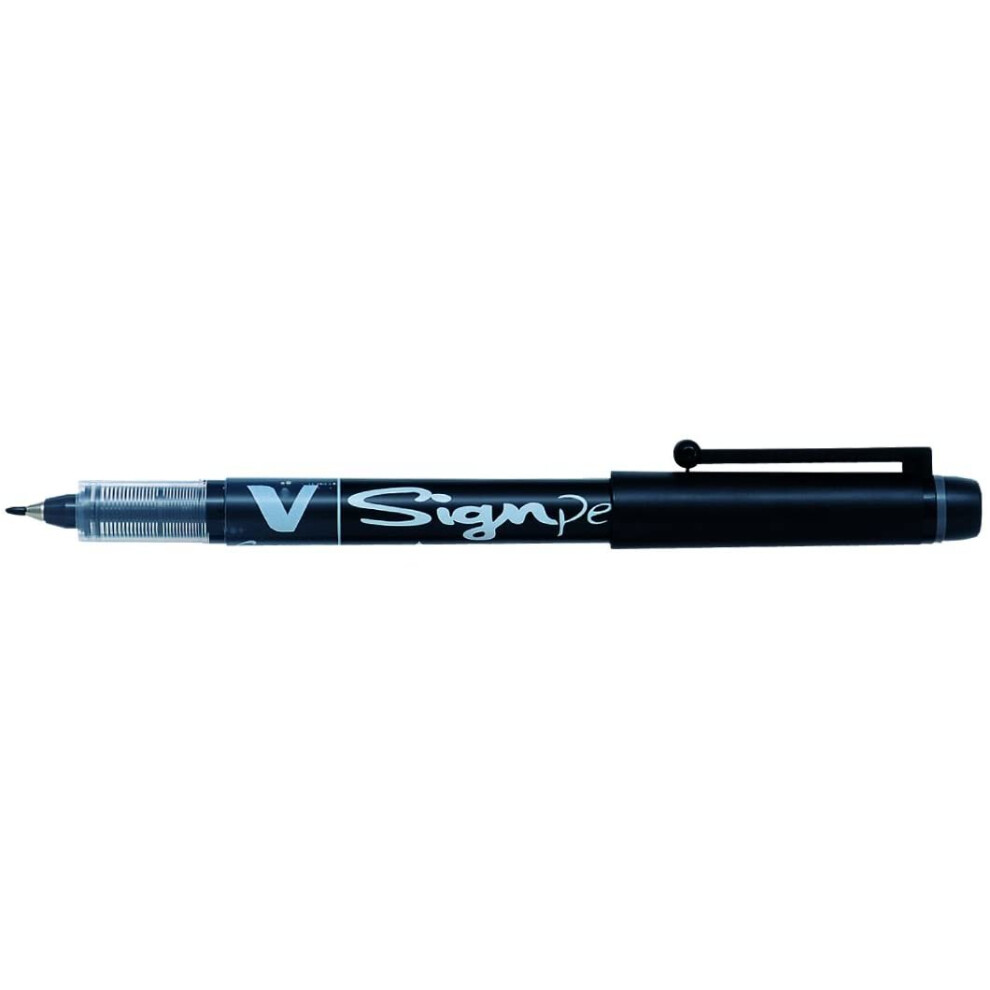 Pilot V Sign Pen Liquid Ink 2.0 Mm Tip - Black, Single Pen