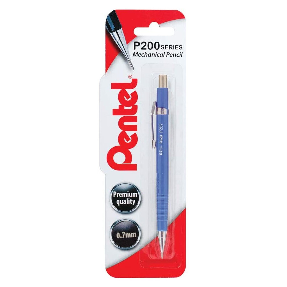 Pentel Mechanical Pencil, 0.7 Mm Lead - 1 Blister Pack, Blue