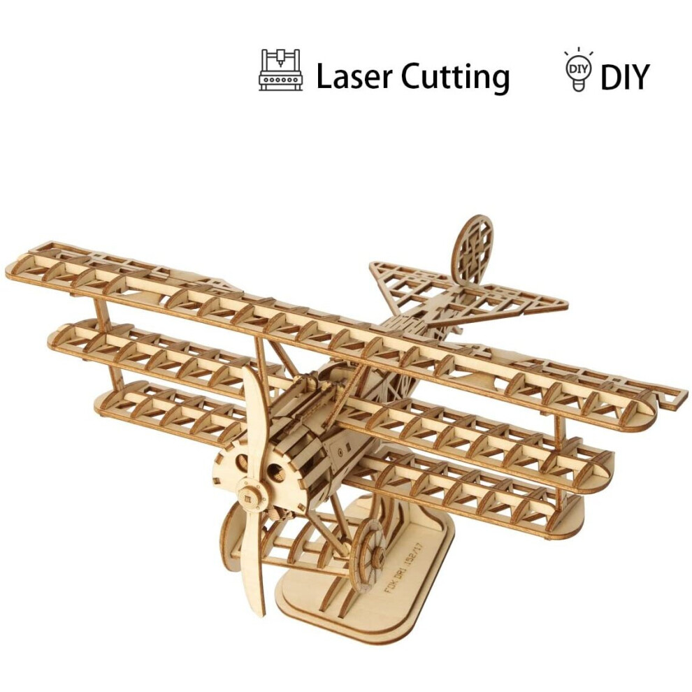 Photos - Jigsaw Puzzle / Mosaic Rolife Woodcraft Construction Kit 3D Wooden Puzzle Kits DIY Toy Gift For Kids, Teens and Adult (AIRPLANE )