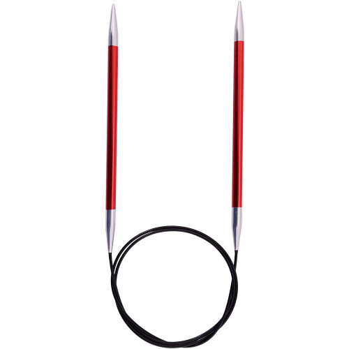 Knit Pro Zing: Fixed Circular Knitting Pins: 80cm x 2.5mm, Metal, 2.5