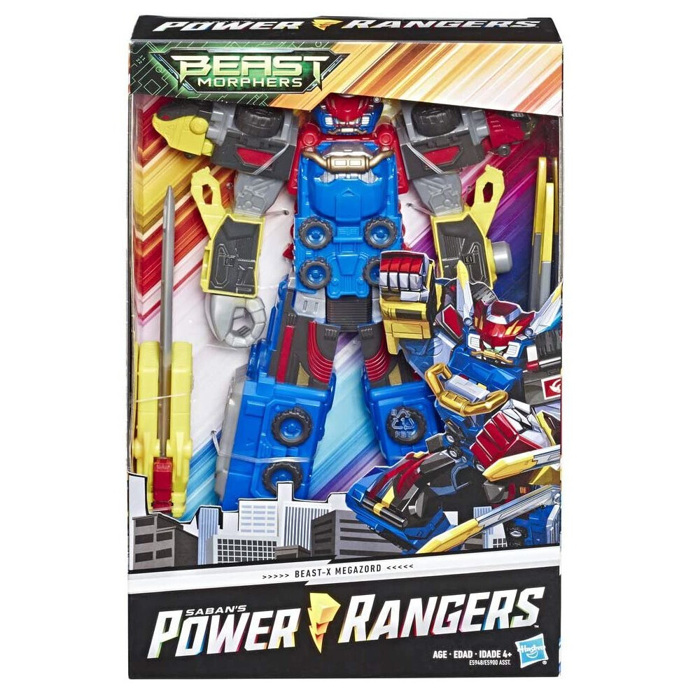 Power Rangers Beast Morphers Beast-X Megazord 10-Inch-Scale Power Rangers Action Figure Toy from Power Rangers TV Show