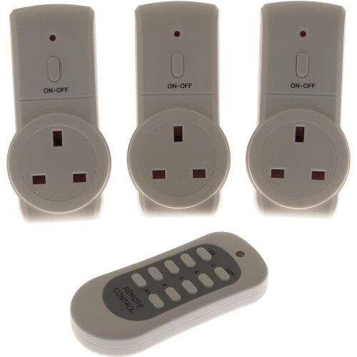 Status Status Remote Control Socket - Pack of 3