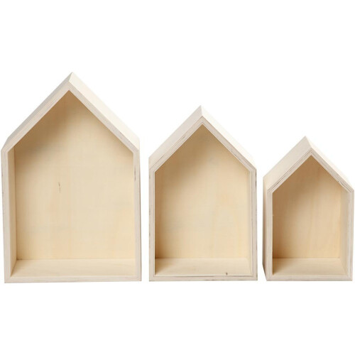 boîtes de rangement en bois. Support de montage au dos. réf 55920 2
