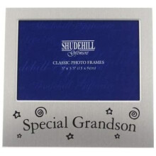 Shudehill 5' x 3' Special Grandson Photo Frame Occasion Present 73480, Silver, Size 5' x 3.5'