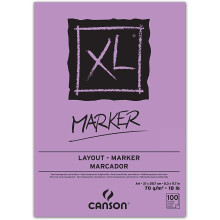 Canson 297236 XL Marker Drawing Pad DIN A4 70 g/m² 100 Sheets White