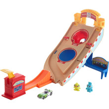 Hot Wheels and Disney Pixar Buzz Lightyear Character Car Play Set, Toy Story, Ramp, Slam Launcher, Car and Figures, Ages 3 and Older