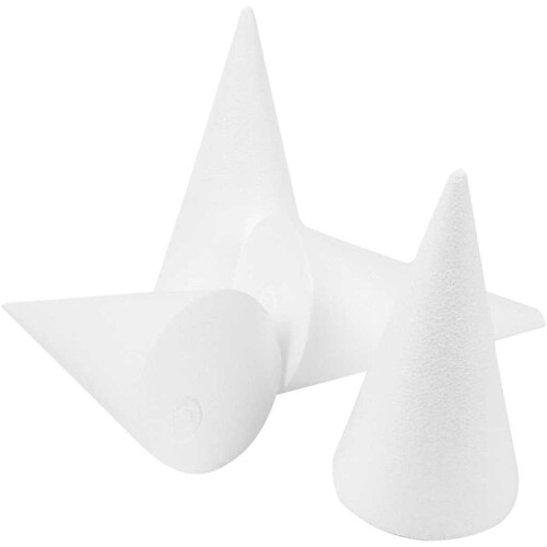 Creativ 15 cm 25-Piece Polystyrene Cones