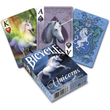 BICYCLE Anne Stokes Unicorns Playing Cards, Laminated Paper, Blue, One Size