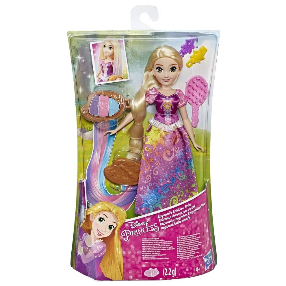 Disney Princess Rainbow Styles Rapunzel, Hair Play Doll