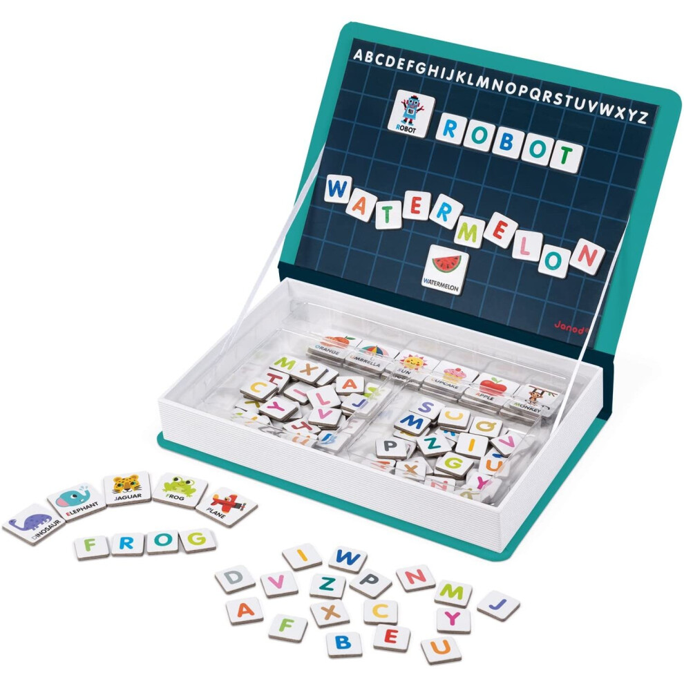 Janod J02712 Magneti'Book Alphabet Educational Game, English Version