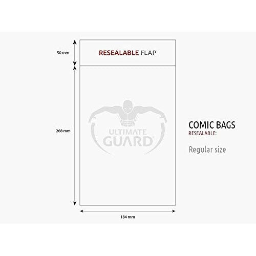 Ultimate Guard Comic Bags (Regular, Transparent) 2