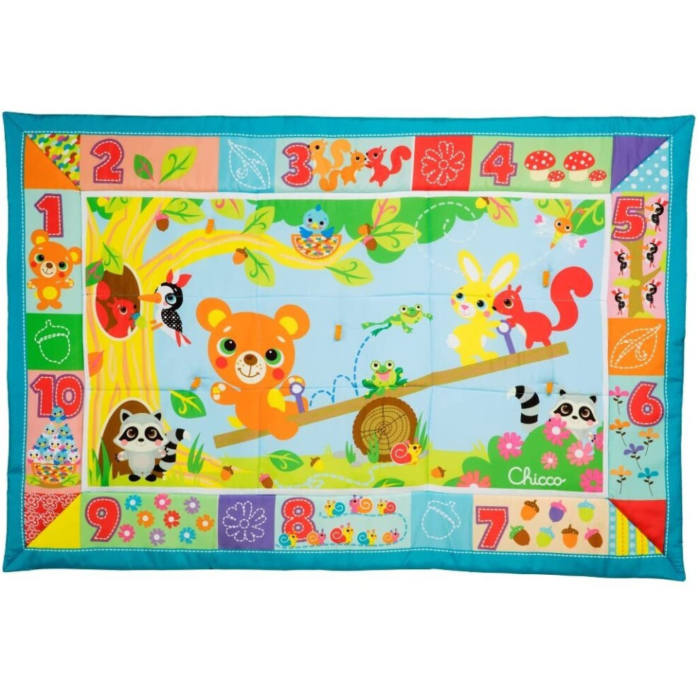 Chicco 00007945000000 Play Mat Forest Animals XXL Multi-Coloured