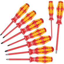 Juego de destornilladores Wera 160i/162i/167i/9 VDE de ranura, Phillips, Pozidriv, TORX interior 9 piezas