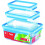 EMSA Set di 3 scatole alimentari Clip&amp;Close 3D - 1/2,3/3,7 L - Plastica 5