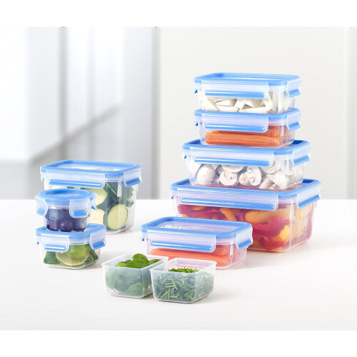 EMSA Set di 3 scatole alimentari Clip&amp;Close 3D - 1/2,3/3,7 L - Plastica 2