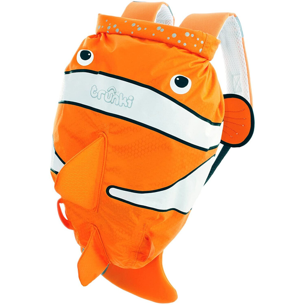 Trunki KidÂs Water-Resistant Swim & Gym Bag Â PaddlePak Chuckles ClownFish (Orange)