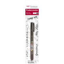 Tombow WS-BS-1P Fudenosuke Soft Tip Brush Pen - Black