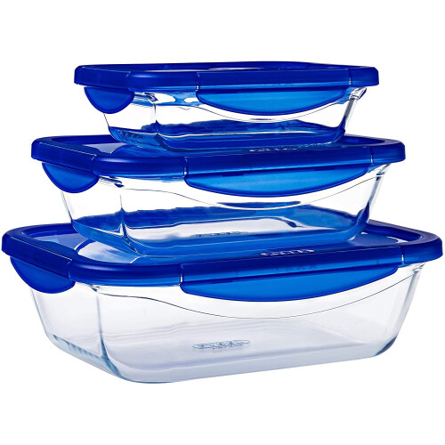 Pyrex Pyrex Food Storage Container, Blue, 20 x 15 x 5 cm 2