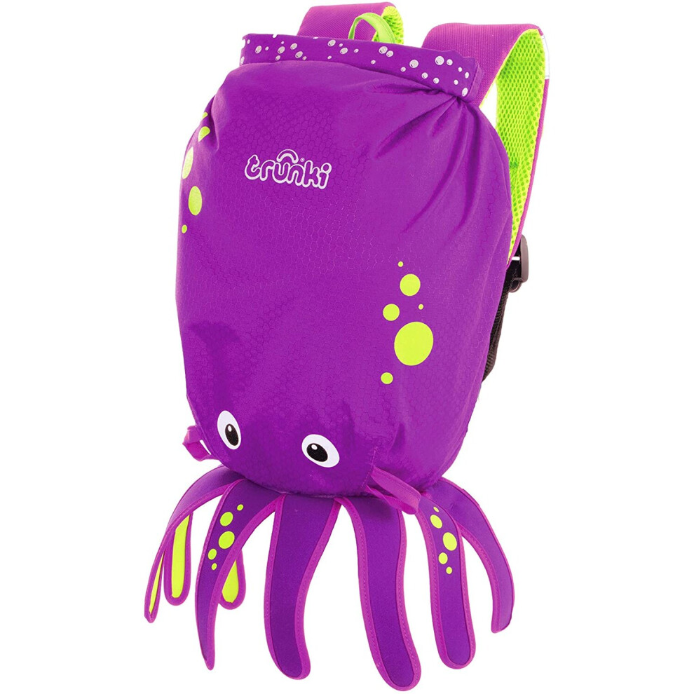 Trunki KidÂs Water-Resistant Swim & Gym Bag Â PaddlePak Inky Octopus (Purple)