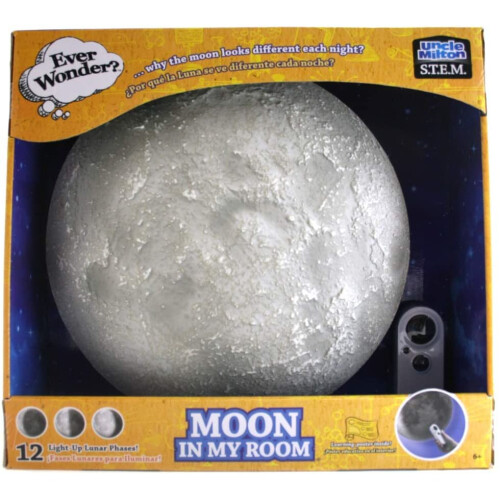 Basic Fun! 05102 Uncle Milton 18025 Ever Wonder Moon In My Room Light, Multicolour