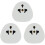 Status Status 13 A UK Visitor Adaptor - (Pack of 3) 1