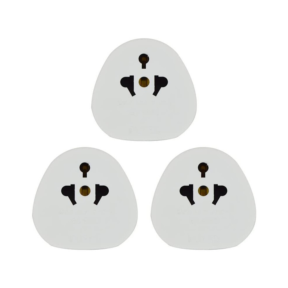 Status 13 A Uk Visitor Adaptor - (Pack Of 3) White