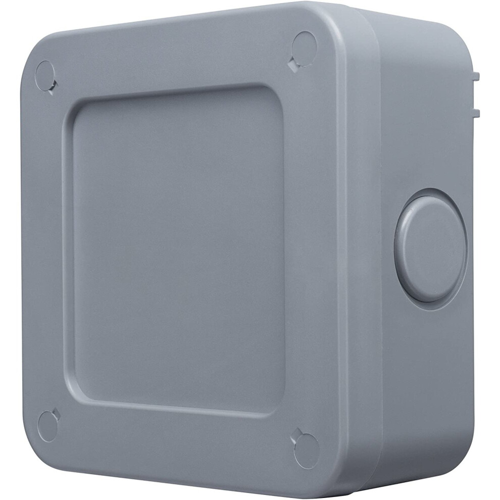 Bg Electrical Outdoor Weatherproof Junction Box, 5 Pole Terminal Block, Ip66 Rated, Grey 5015056524290