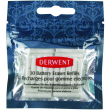Gomme di ricambio - Derwent - Scatola da 30 - Per gomma elettrica - Mista - A partire da 6 anni