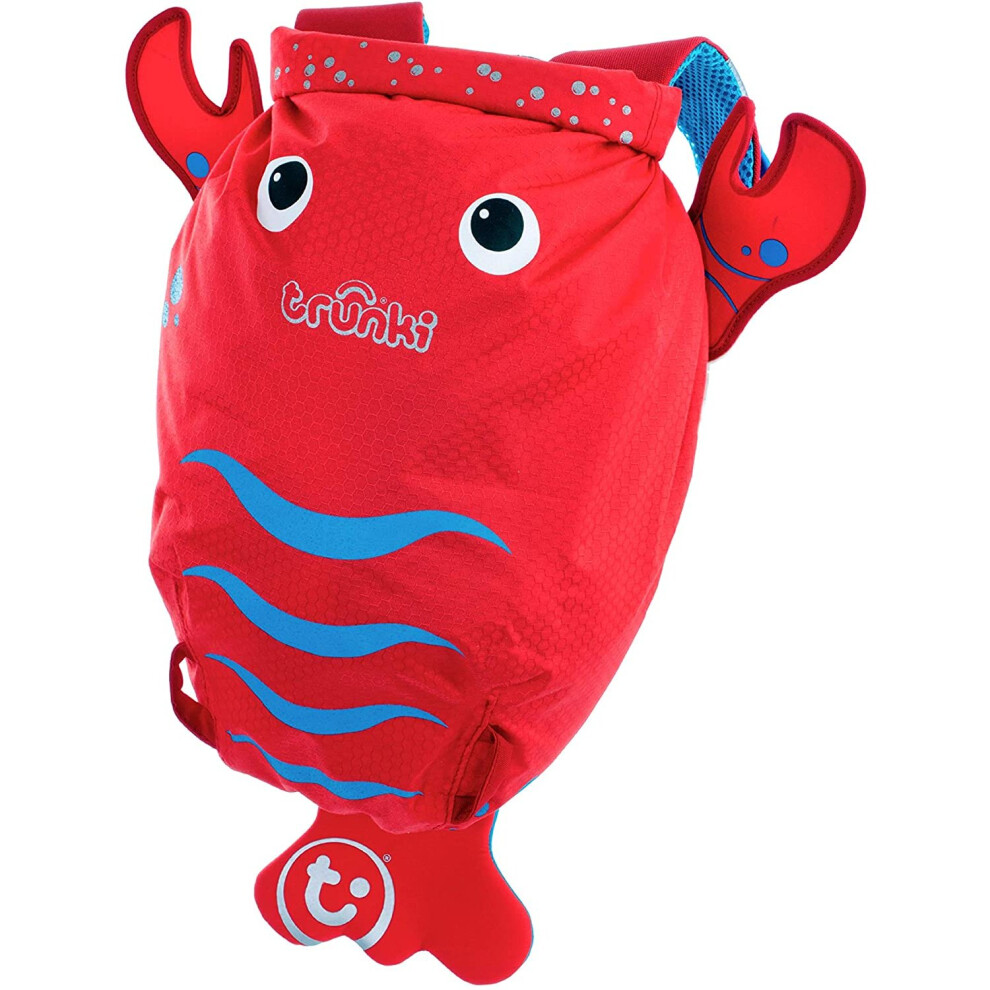 Trunki KidÂs Water-Resistant Swim & Gym Bag Â PaddlePak Pinch Lobster (Red)