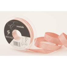 Berisford Rose Gold Lame Ribbon, 15mm