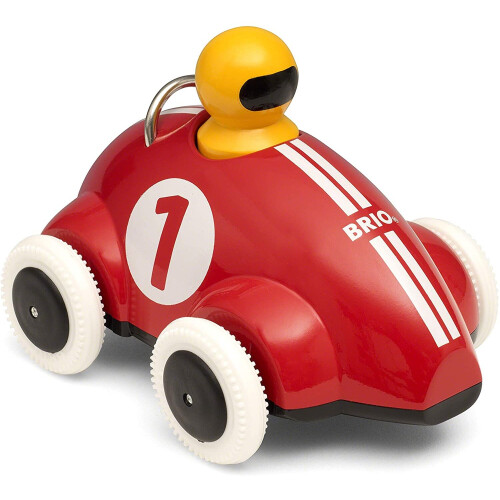 Brio Raceauto Push &amp; Go Rood - BRIO - 30226 - Terugloopmechanisme - Peuterspeelgoed