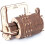 Puzzle 3D meccanico - UGEARS - Cryptex - Legno - 34 pezzi - Da assemblare da soli 1