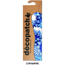 Décopatch Blue Peacock Print Paper, 30x40 cm (Pack of 3 sheets)