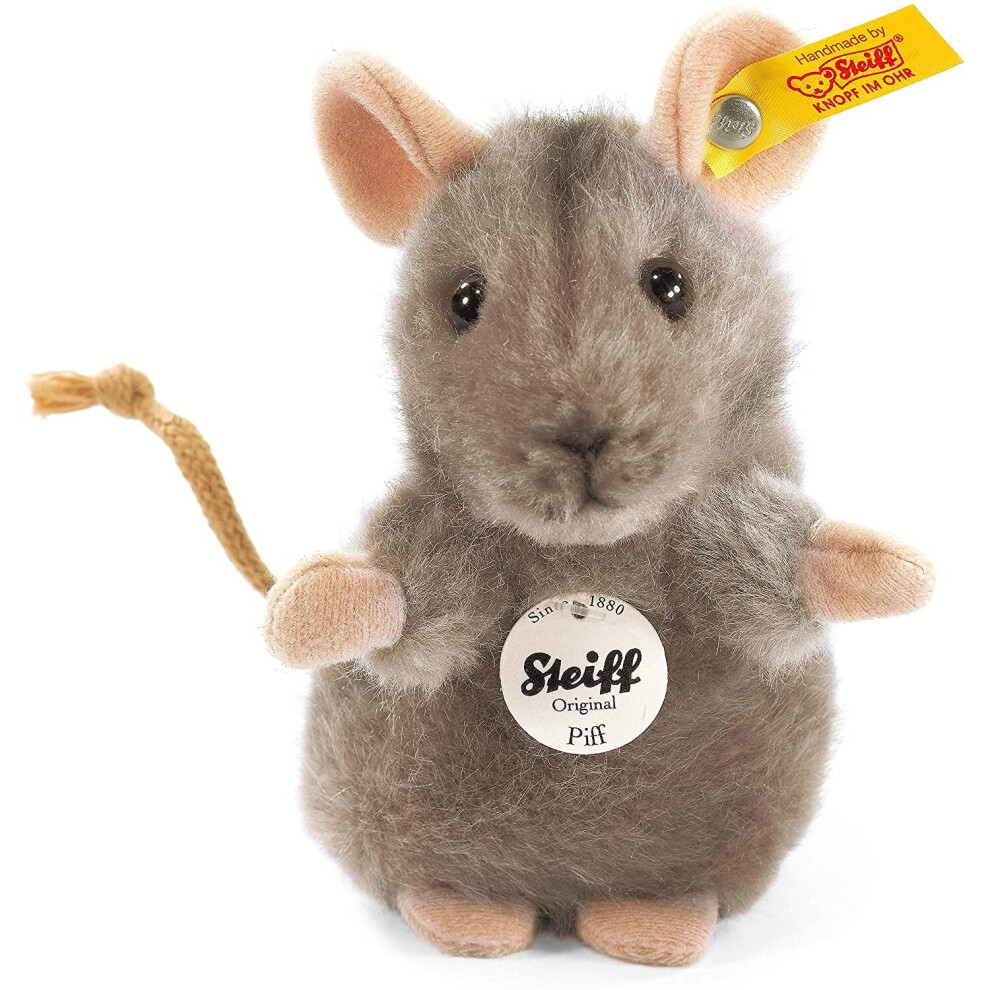 New Steiff 10Cm Piff Mouse (Grey) Grey
