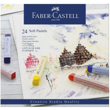 Faber-Castell 128324 Goldfaber Studio Soft Pastel Chalks Pack of 24 Assorted Colours