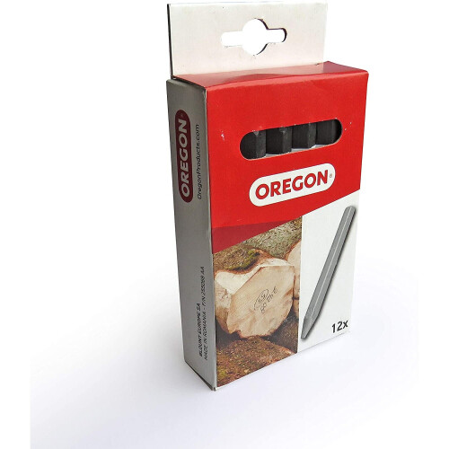 Oregon 295365 Multi Surface Marking Crayon - Black (Pack of 12) 1