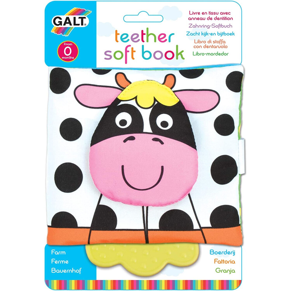 Galt Toys Teether Book Farm